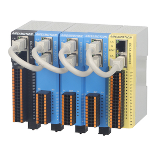 艾莫迅ethercat io模块 数字量模拟量温度分布式双网口远程io模块