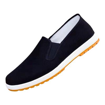 防滑一脚蹬老北京布鞋男款中老年