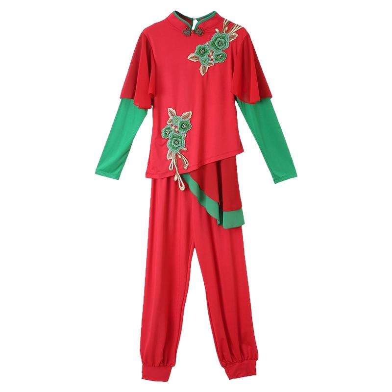 中老年新款演出服秋冬套装秧歌服