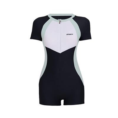 连体泳衣女款平角专业竞速游泳馆专用2025新款保守显瘦遮肚游泳装