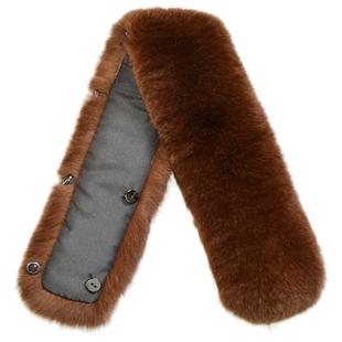 真獭兔毛领子立领男通用整皮冬保暖大衣皮夹克棉衣兔毛毛领子单卖