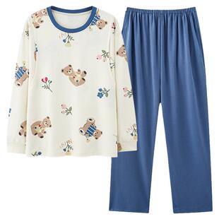 春秋季月子服睡衣女士纯棉产后喂奶套头哺乳孕妇怀孕期长袖家居服
