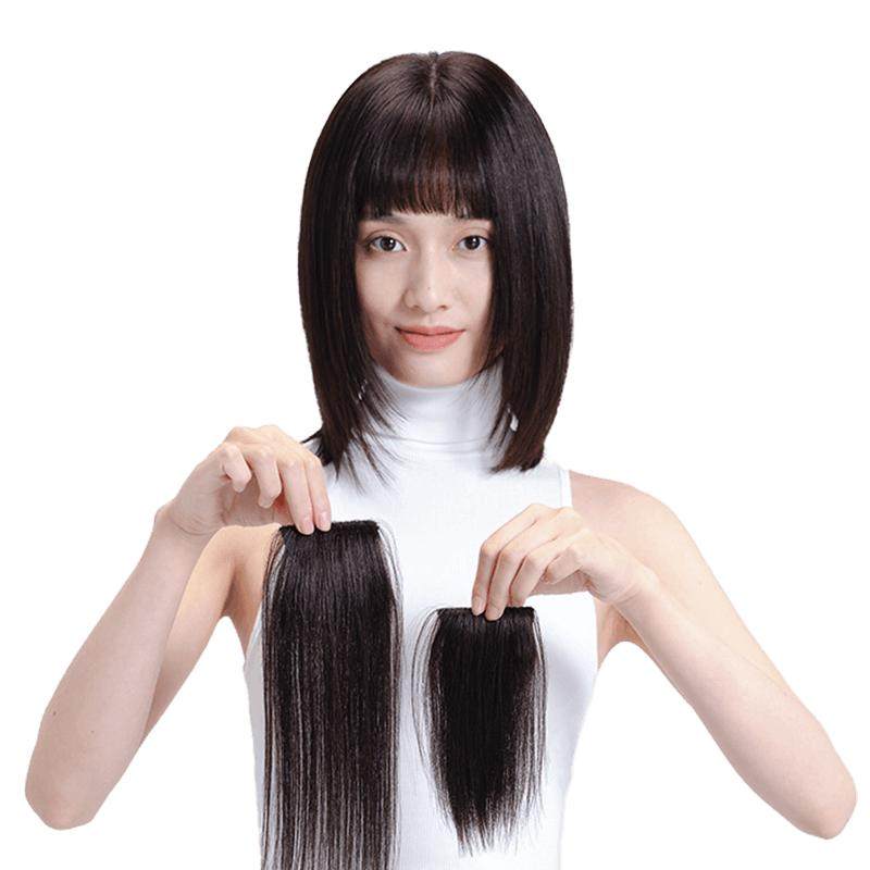 Rebeccayouth瑞贝卡假发女一片式垫发根两侧增高全真人发直发片