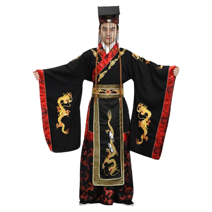 汉服男古装秦始皇龙袍演出服大汉天子登基服装大秦影视剧皇帝装