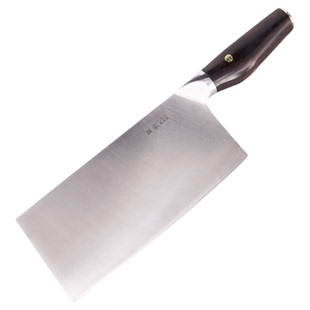 壮家D7粉末钢通体夹钢切片刀锋利砍切刀斩切家用菜刀M390SG2VG10