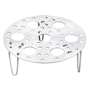 万能不锈钢蒸架家用加厚多功能不锈钢蒸格圆形可折叠高脚厨房蒸盘