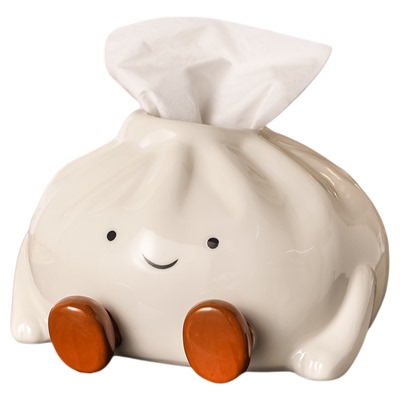 可爱包子纸巾盒，萌趣又实用！