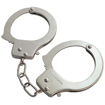 玩具手铐剧本杀密室道具手扣不锈钢情侣铁手拷合金加厚脚拷锁儿童