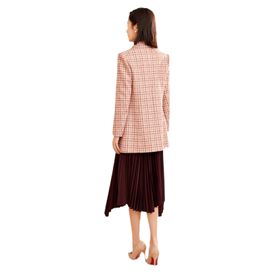 乔万尼聚酯纤维中长款西装外套