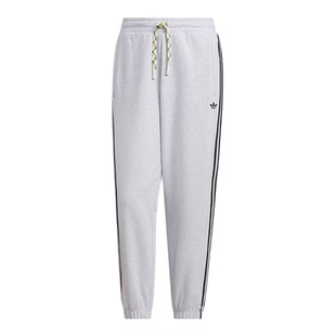 adidas阿迪达斯三叶草运动裤男毛圈布休闲宽松针织长裤 KC0119
