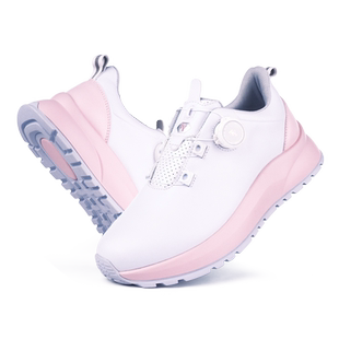 高尔夫球鞋女士增高厚鞋底高弹缓震旋转扣鞋带防水防滑运动百搭鞋