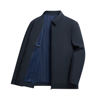 SHANSHAN杉杉官方中年男士夹克翻领2025秋季新款商务休闲防风外套