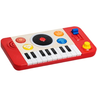 DJ混音台小钢琴木制儿童乐器音乐启蒙早教玩具节日生日礼物送男孩