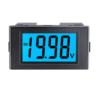 直流数显电压表液晶显示数字表头dc12v24v72v100v测量模块D69-30