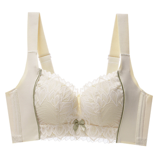 莫代尔内衣女小胸聚拢调整型上托收副乳矫正防下垂无钢圈文胸罩夏