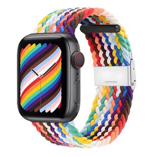 适用苹果手表9代表带Apple Watch8尼龙s9腕带iwatch7/6/5/4/3se代ultra1/2运动春夏男女撞色华强北s9高级感潮