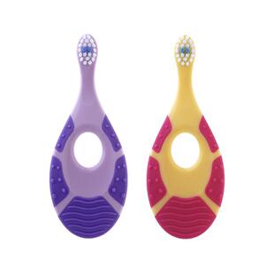 Jordan儿童牙刷0-2-5-12岁训练挪威护齿乳牙牙刷儿童软毛牙刷2支