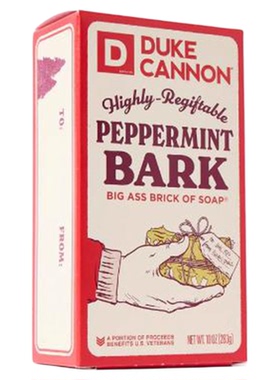 Duke Cannon-Peppermint Bark薄荷树皮烟熏香草琥珀男士沐浴香皂