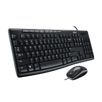 罗技MK200有线键盘鼠标套装电脑笔记本办公家用USB连接