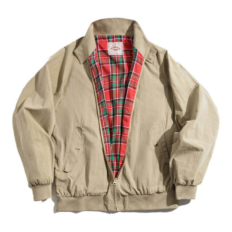 马登哈灵顿夹克美式立领工装机车外套设计感运动棒球服秋季女