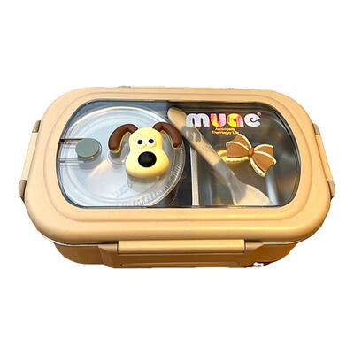 简约纯色304不锈钢饭盒