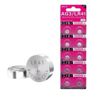 LR41纽扣电池AG3激光笔体温计玩具遥控器手表发光耳勺 1.5V碱电池