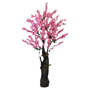 仿真桃花树植物盆景装饰花卉家居客厅大型落地樱花树人造盆栽节日