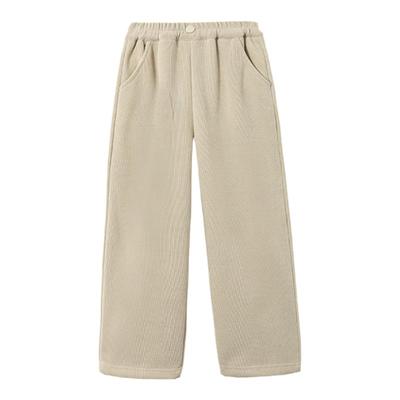 皇室童缘女童长裤灯芯绒直筒裤冬季新款洋气中大童加绒裤子女