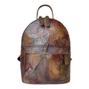 高端原创小众真皮双肩包女款复古文艺时尚头层牛皮休闲百搭小背包