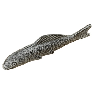 【2件9折】汉墨 复古黑色鲤鱼镇尺镇纸 学生书法国画书镇毛笔笔置笔搁镇纸文镇文房四宝摆件笔架