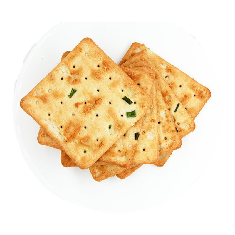 无蔗糖咸味葱香葱油苏打饼干脂全苏打饼干