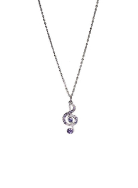 音符项链吊坠时尚小众精致锁骨链