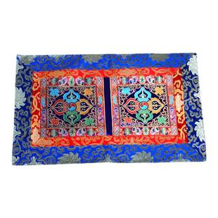 藏式居家佛堂 八吉祥金刚杵十相自在 双边加厚供佛桌垫法器铃杵垫