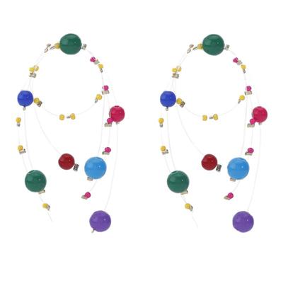 蒜了耳饰原创设计烟花彩色耳环女不撞款趣味耳环串珠耳夹周也同款