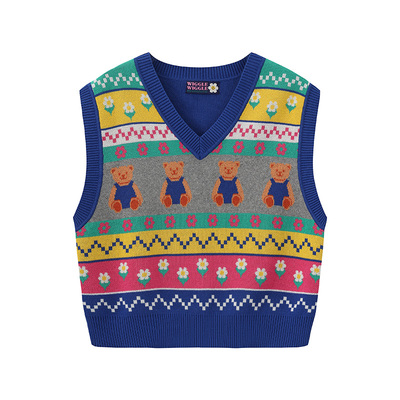 wigglewiggle小熊针织背心吊带