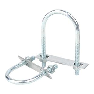 镀锌碳钢U型螺栓螺丝带螺母挡板套装U形卡管卡管夹加长固定卡扣