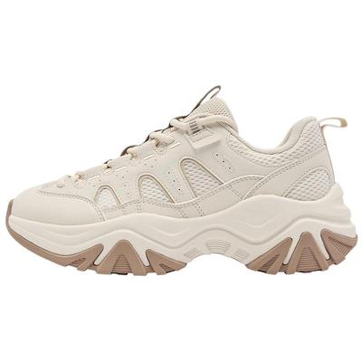 乔丹皮面防水老爹鞋女休闲鞋