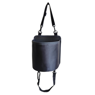 汽车保温壶挂袋车用椅背侧挂储物盒置物桶底座车载水壶水杯固定器