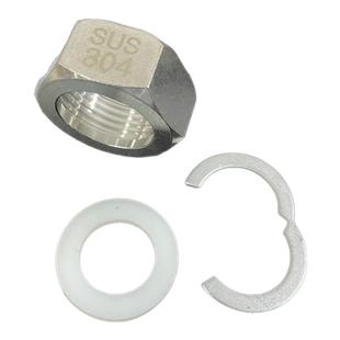 不锈钢波纹管专用螺帽4分6分1寸螺母 进水软管接头冷热水器管配件