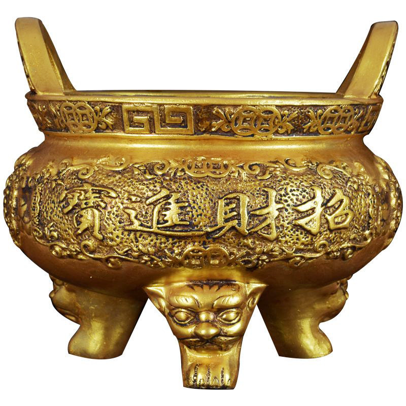 仿古陶瓷特大号香炉家用三足烧香鼎炉寺庙佛堂招财进宝供奉插香炉