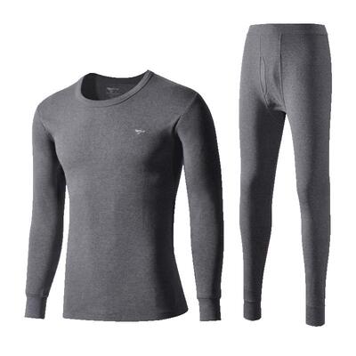 保暖内衣男士一套装纯棉薄款