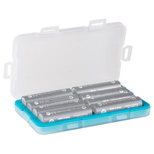 JJC 5号电池盒 五号电池收纳盒保护14500 8节装电池整理盒透明塑料盒子aa电池盒防护盒通用充电电池存放盒子