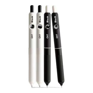 原创小煤球转转笔卡通中性笔可爱学生文具按动式黑笔初中生创意ST头刷题笔ins风趣味按动中性笔高颜值速干