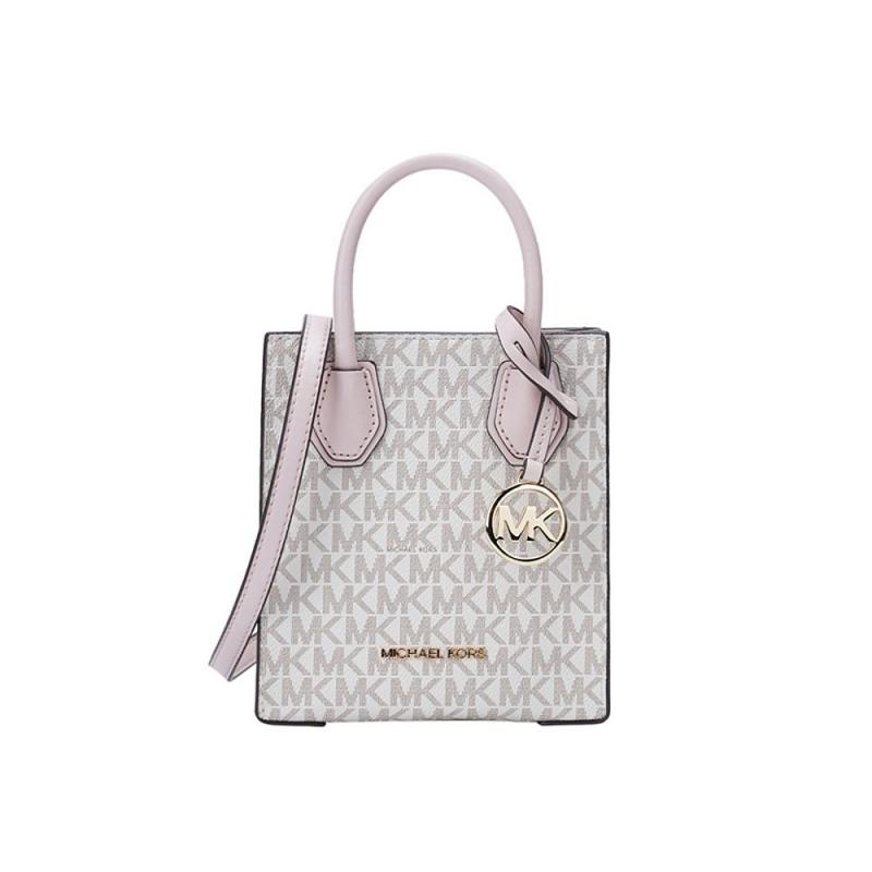 美国直邮MK奥莱款复古老花满印女手提托特包琴谱风琴包迷你Mercer