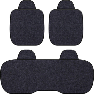 亚麻汽车坐垫四季通用车内座椅座位垫子车载通风车用冬天汽车座垫