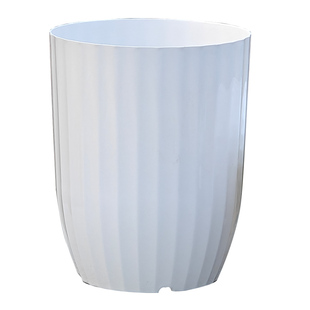 仿陶瓷塑料花盆花卉绿植盆栽盆超大高档客厅天堂鸟竖条纹落地竖纹