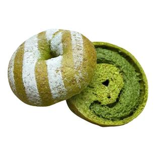 五十铃抹茶乳酪开心果酱夹心全麦贝果欧包营养健身早餐手作面包