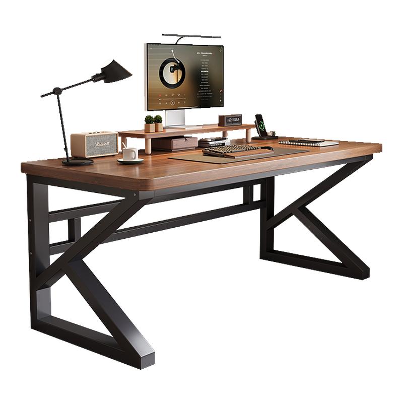 实木桌子电脑桌台式卧室家用学生学习书桌简易办公桌长方形工作台