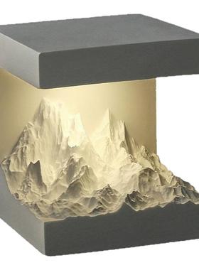 2025新款日照金山香薰摆件家用无火精油香氛高级感创意礼物小夜灯