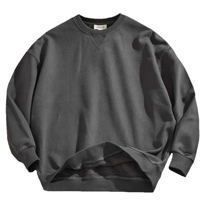 500G重磅加绒水洗加厚圆领卫衣